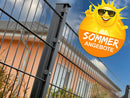 Komplettpaket 10 m Doppelstabmattenzaun inkl. Pfosten