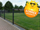 Komplettpaket 10 m Doppelstabmattenzaun inkl. Pfosten in Anthrazit