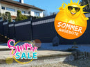 Komplettpaket 20 m Sichtschutzzaun inkl. Pfosten mit Abdeckleisten