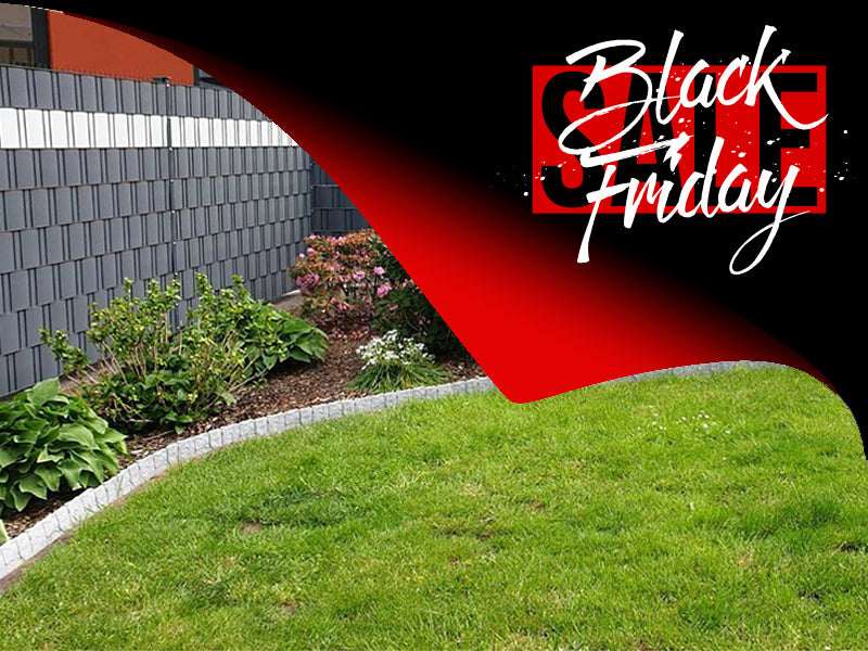 Komplettpaket 25 m Sichtschutzzaun, inkl. Pfosten Typ A